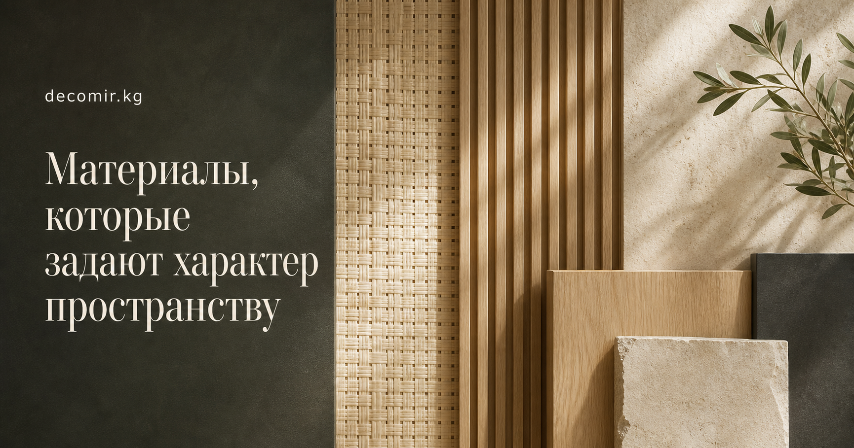 Материалы задают характер